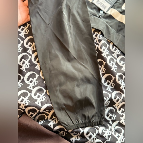 Crooks & Castles Half-Zip Windbreaker Jacket – Black/White - Picture 8 of 11